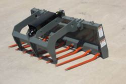 skid steer silage fork|silage loader attachments.